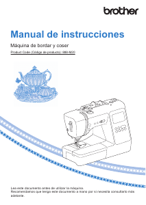 Manual de uso Brother SE600 Máquina de coser