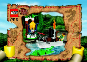 Manuale Lego set 7410 Orient Expedition Il fiume giungla