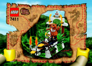 Handleiding Lego set 7411 Orient Expedition Tygurah's brul