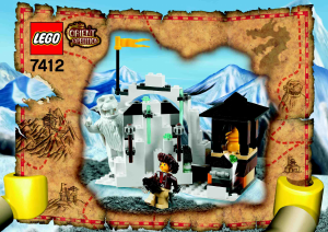 Manual de uso Lego set 7412 Orient Expedition guarida del Yeti