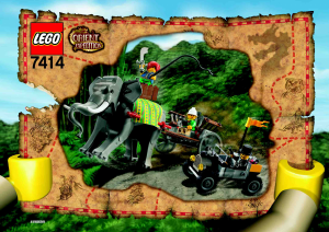 Manual Lego set 7414 Orient Expedition Elephant caravan