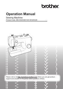 Manual Brother XQ3700 Sewing Machine