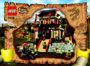 Bruksanvisning Lego set 7419 Orient Expedition Drakenfästning