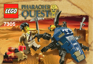 Bedienungsanleitung Lego set 7305 Pharaohs Quest Angriff des Skarabäus