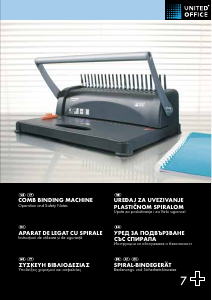 Manual United Office IAN 66068 Mașină de legat birou