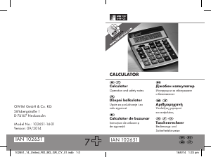 Priručnik United Office IAN 102651 Kalkulator