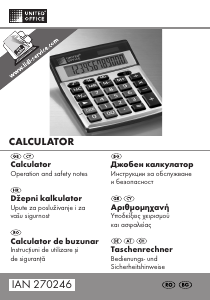 Manual United Office IAN 270246 Calculator