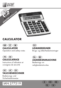 Handleiding United Office IAN 277519 Rekenmachine