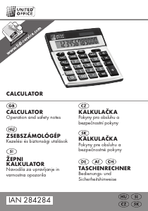 Priročnik United Office IAN 284284 Kalkulator