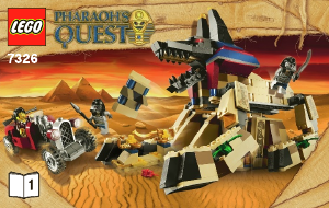 Manuale Lego set 7326 Pharaohs Quest Il risveglio della Sfinge