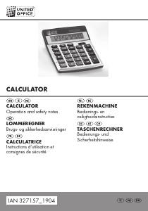 Handleiding United Office IAN 327157 Rekenmachine