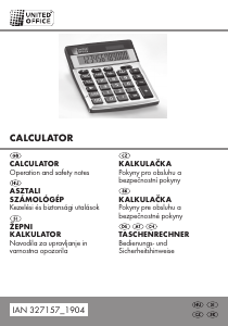 Használati útmutató United Office IAN 327157 Számológép