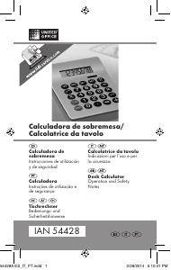 Manual de uso United Office IAN 54428 Calculadora