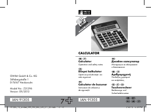 Priručnik United Office IAN 91305 Kalkulator