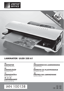 Instrukcja United Office IAN 100158 Laminator