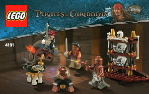 Bruksanvisning Lego set 4191 Pirates of the Caibbean Kaptenens hytt