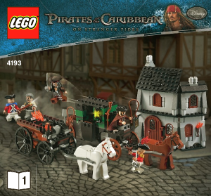 Bruksanvisning Lego set 4193 Pirates of the Caibbean Flykten från London