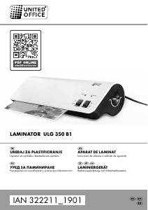 Manual United Office IAN 322211 Laminator
