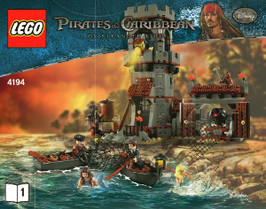 Bruksanvisning Lego set 4194 Pirates of the Caibbean Bränningsbukten