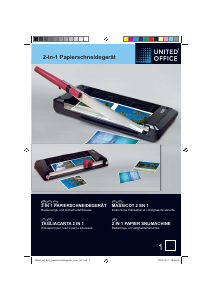 Manuale United Office IAN 69355 Taglierina