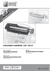 Manual United Office IAN 285341 Paper Shredder