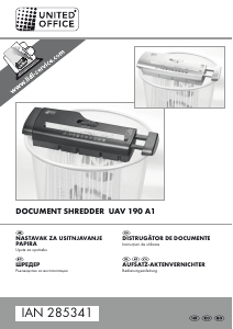 Manual United Office IAN 285341 Distrugator documente