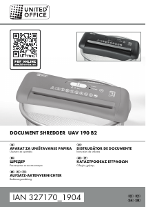 Manual United Office IAN 327170 Distrugator documente