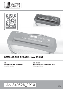 Manual United Office IAN 340528 Destruidora de papel