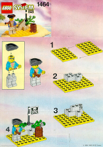 Manuale Lego set 1464 Pirates Covo pirata