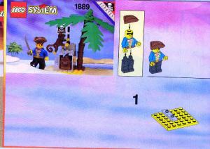 Manuale Lego set 1889 Pirates Isola del tesoro
