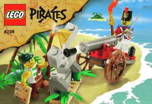 Bruksanvisning Lego set 6239 Pirates Kanonstrid