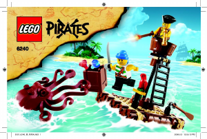 Bruksanvisning Lego set 6240 Pirates Bläckfisken anfaller