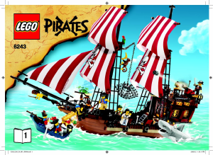 Bruksanvisning Lego set 6243 Pirates Kapten Rödskäggs brigg
