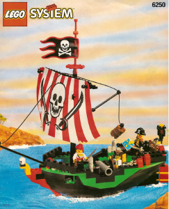 Manual de uso Lego set 6250 Pirates Piratas del hueso de la Cruz Clipper