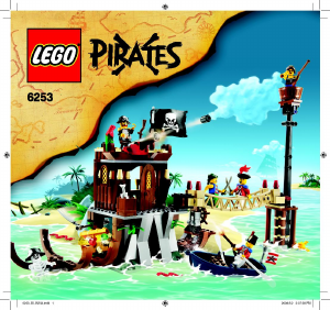 Manual de uso Lego set 6253 Pirates Escondite naufragio