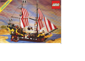 Bedienungsanleitung Lego set 6258 Pirates Beutehöhle