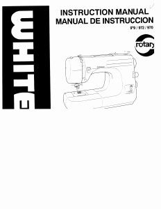 Manual de uso White W972 Máquina de coser