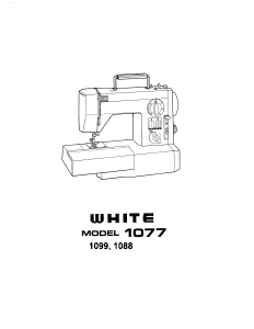 Manual White W1077 Sewing Machine