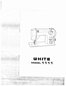 Handleiding White W1111 Naaimachine