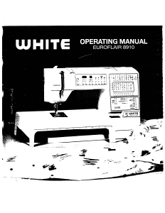 Handleiding White W8910 Naaimachine