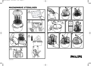 Manual Philips SCF230 Esterilizador