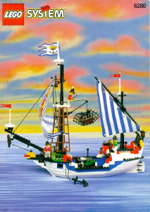 Bruksanvisning Lego set 6280 Pirates Slagskepp