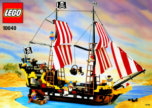 Bedienungsanleitung Lego set 10040 Pirates Black Seas Barracuda Piratenschiff