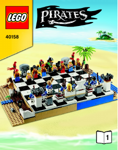 Käyttöohje Lego set 40158 Pirates Shakkisarja