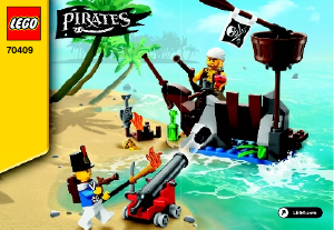 Käyttöohje Lego set 70409 Pirates Haaksirikko