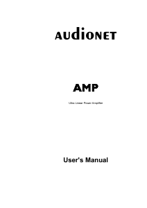 Manual Audionet AMP Amplifier