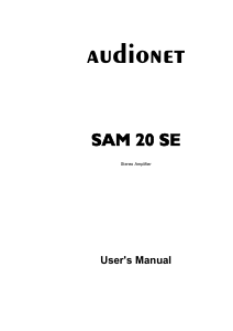 Manual Audionet SAM 20 SE Amplifier