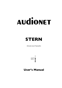 Manual Audionet STERN Pre-amplifier