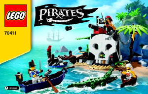 Manual de uso Lego set 70411 Pirates La isla del tesoro