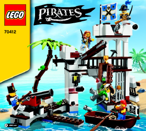 Käyttöohje Lego set 70412 Pirates Sotilaiden linnake